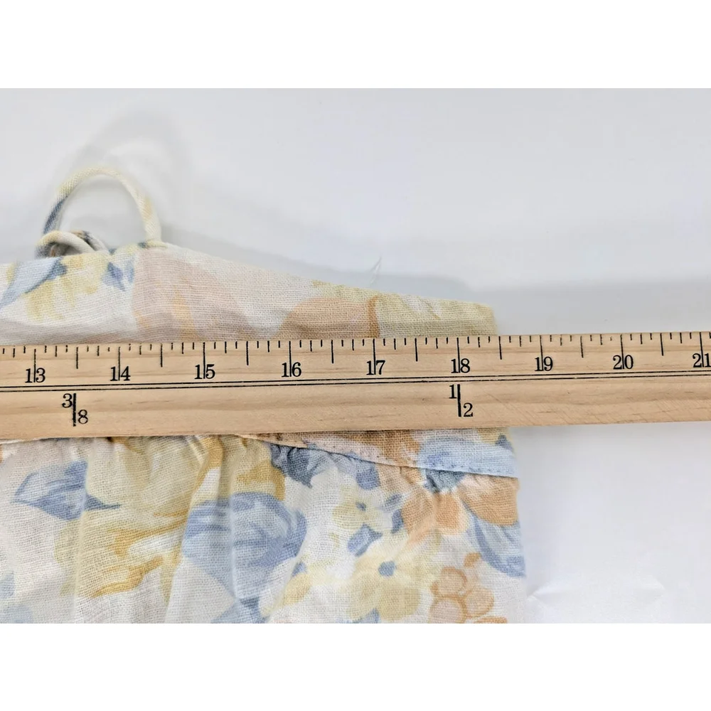 Abercrombie & Fitch Ruffle Floral Maxi Dress Sz L FairyCore Cottage Preppy Girly